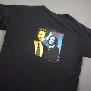Vintage 90's The X Files Fight the Future Movie Promo Men L USA Made Retro